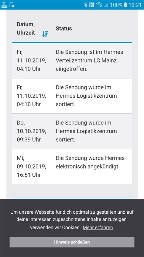 hermes probleme bei zustellung|hermes anregungen.